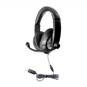 Never used Smart-Trek™ Deluxe Stereo Headset with Volume Control and USB Plug